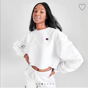 CHAMPION REVERSE WEAVE CROP CREW SWEATSHIRT